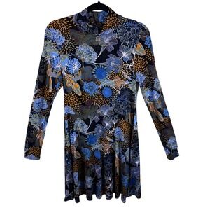 h&m silk dress long sleeve Balmain H&M Silk Jacquard Draped Mini Dress Size US 2 EUR 32 Long Sleeve Black